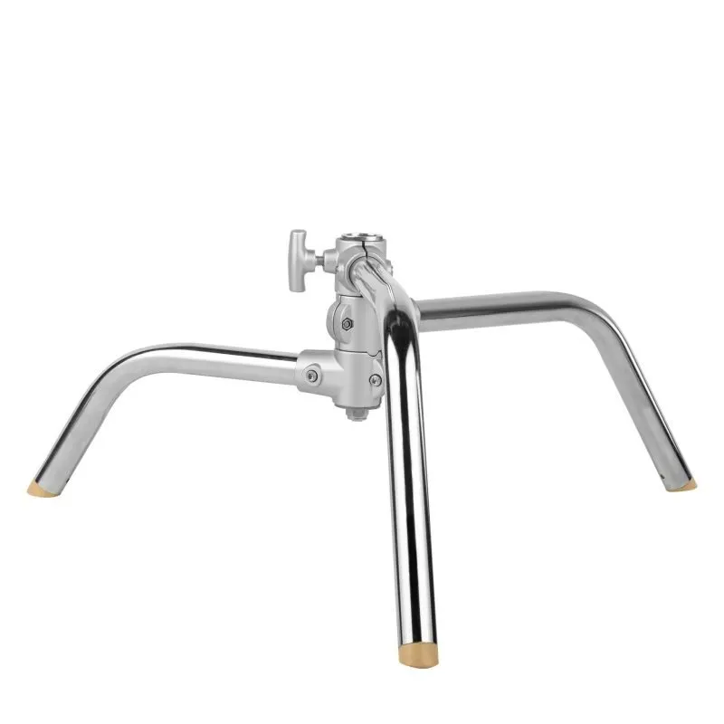 Collapsible C-Stand Turtle Base with Swivel Legs (Silver) | SLS136-CSB