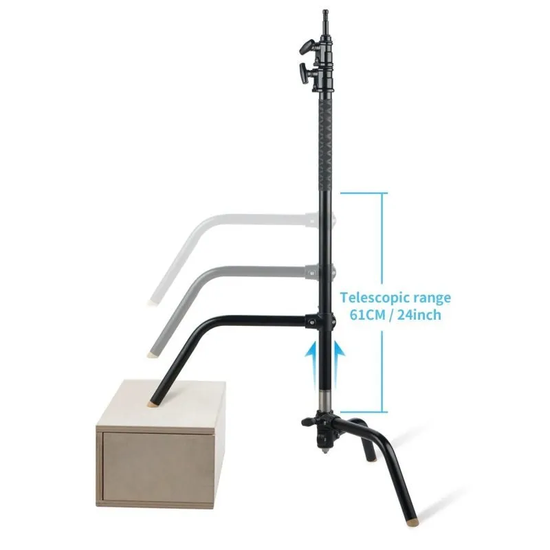 Heavy Duty 40" C-Stand Sliding Leg for Studio Stairs | SLS136A-S/B
