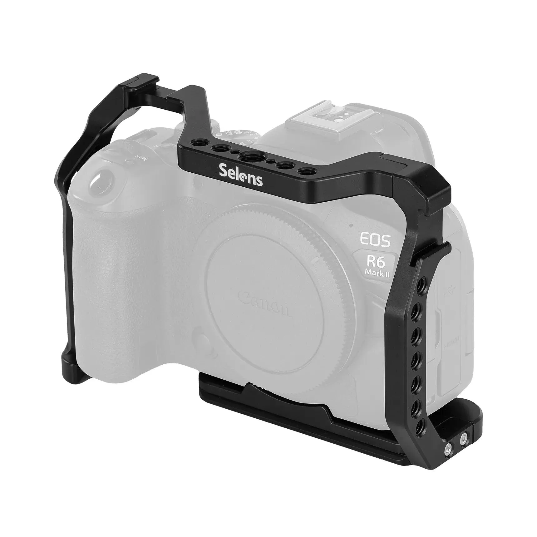 Gabbia Per Canon EOS R6 Mark II/R5 | Con Guida NATO, Cold Shoe E Piastra Arca | Modello T-C04A - Foto 7