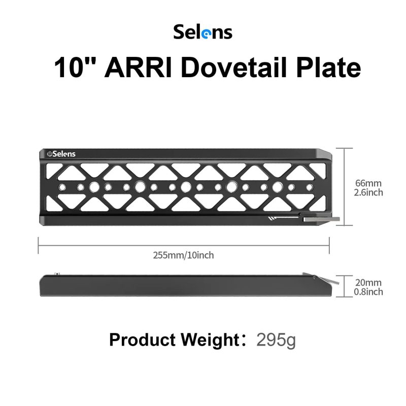 10" Standard Lightweight Dovetail Plate SEQ8-AD10