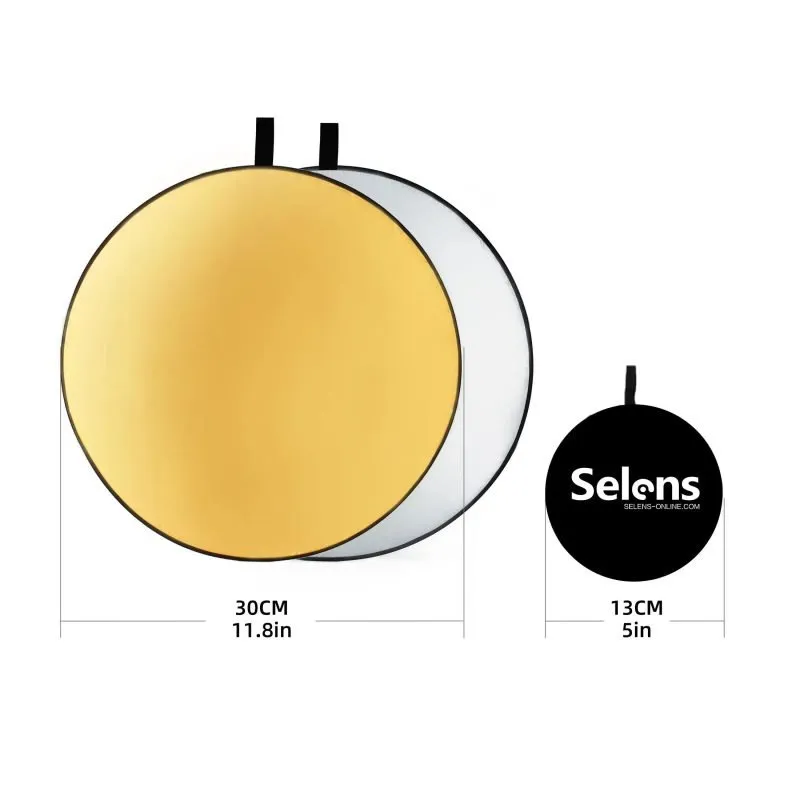 Round-30cm/12in Gold Silver SLR4-GS_30CM