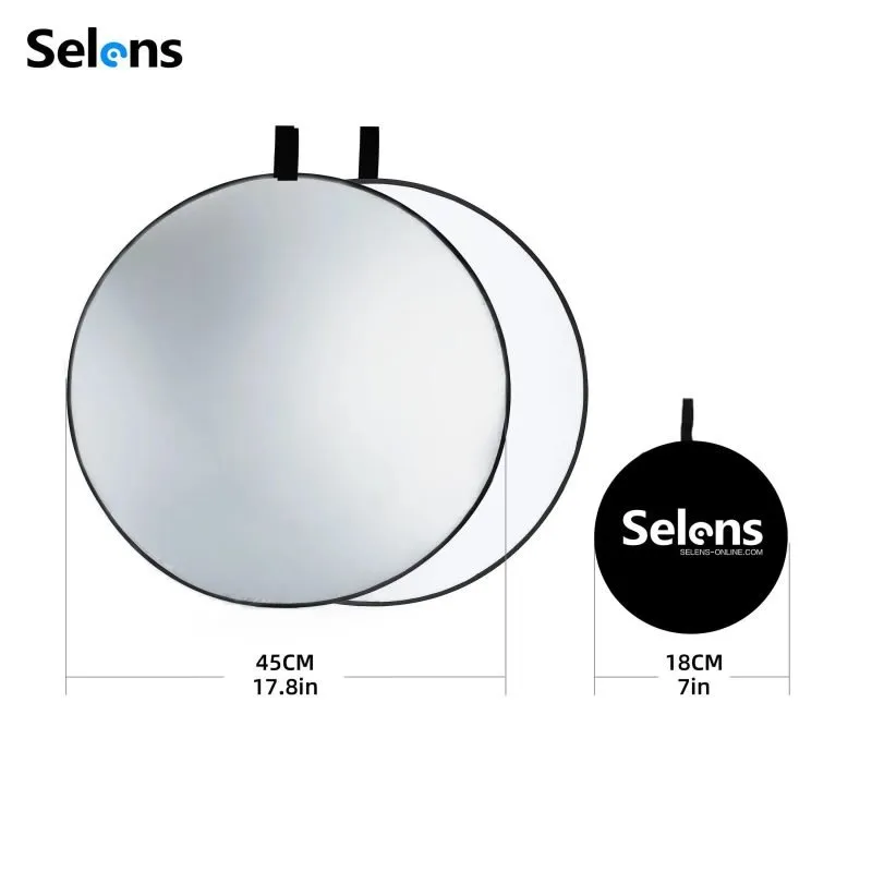 Round-45cm/18in Silver White SLR4-SW_45CM