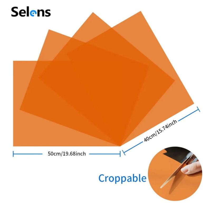 Kit 3: 40x50cm CTO Orange Gel Filters-#85-4 pcs