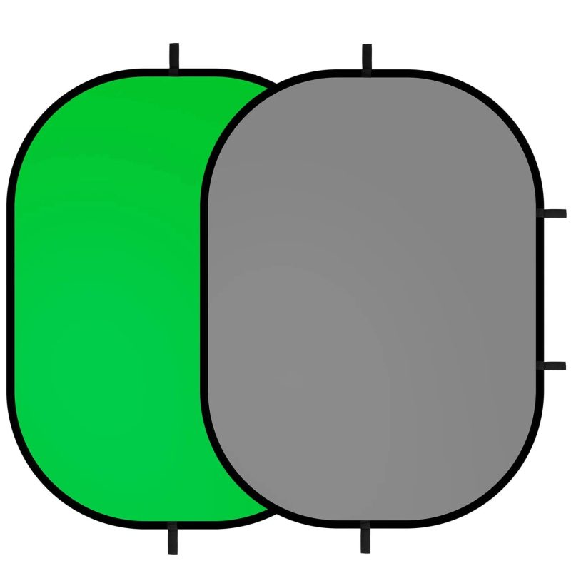 BRESSER Foldable Background BR-TR10 150 X 200 +200 Cm Green/White With