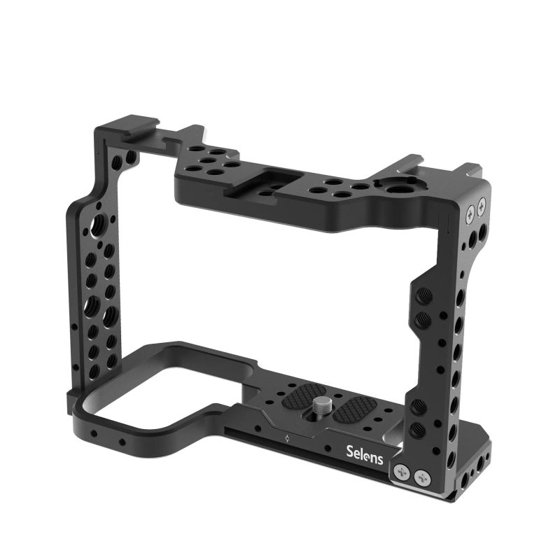 Full Camera Cage Rig for Sony A7 IV A74 (Black/Silver)