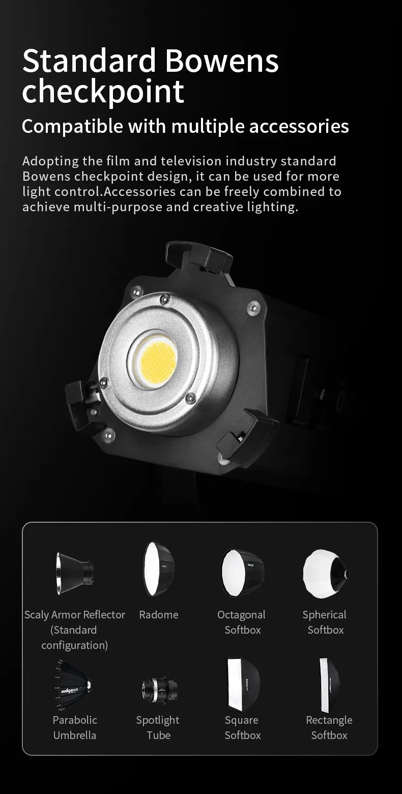 selens 100w led ライト Apollo 100/100X Daylight/Bi-Color 100W COB Point-Source LED SLC4