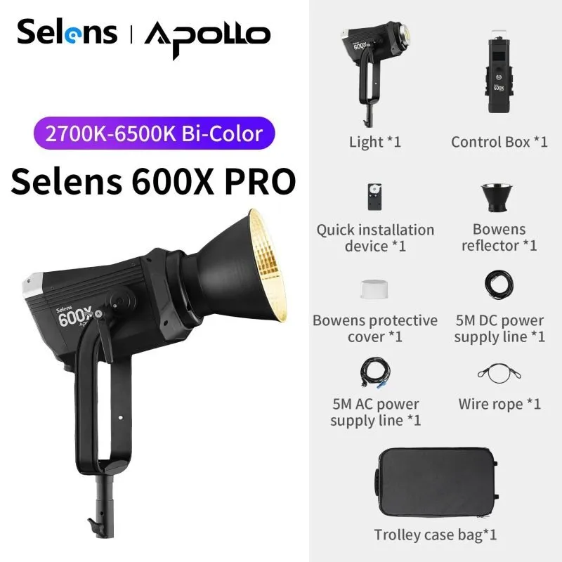 Apollo 600X Pro Bi-Color (2700K-6500K) SLC4-600XPro