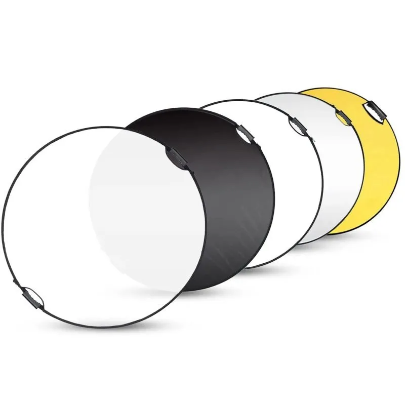 Circle Collapsible Reflectors 5 in 1 Series (have handle) || SLR4-5in1H-60-80-100