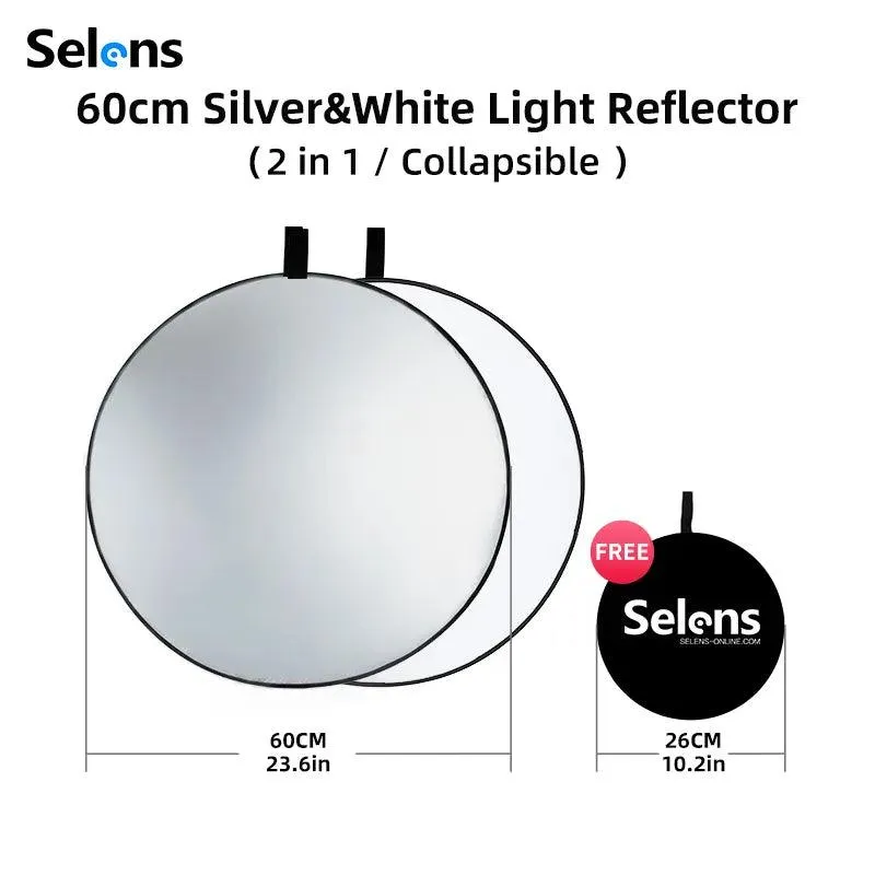 Round-60cm/24in Silver White SLR4-SW_60CM