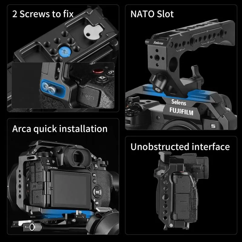 Cage for Lumix S5ll/llX || SRP8-S5II-B - Selens | Support Your