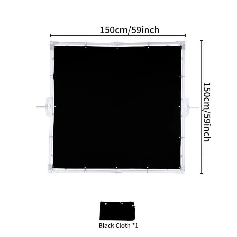 Black Cloth 1.5x1.5m SLS4-BFB15