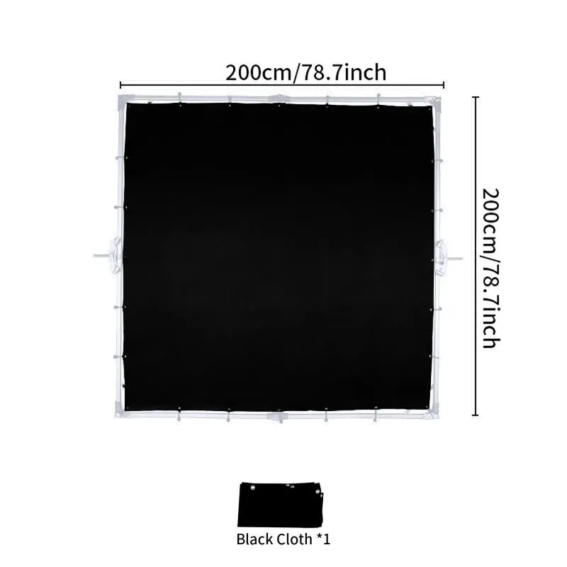 Black Cloth 2x2m SLS4-BFB20