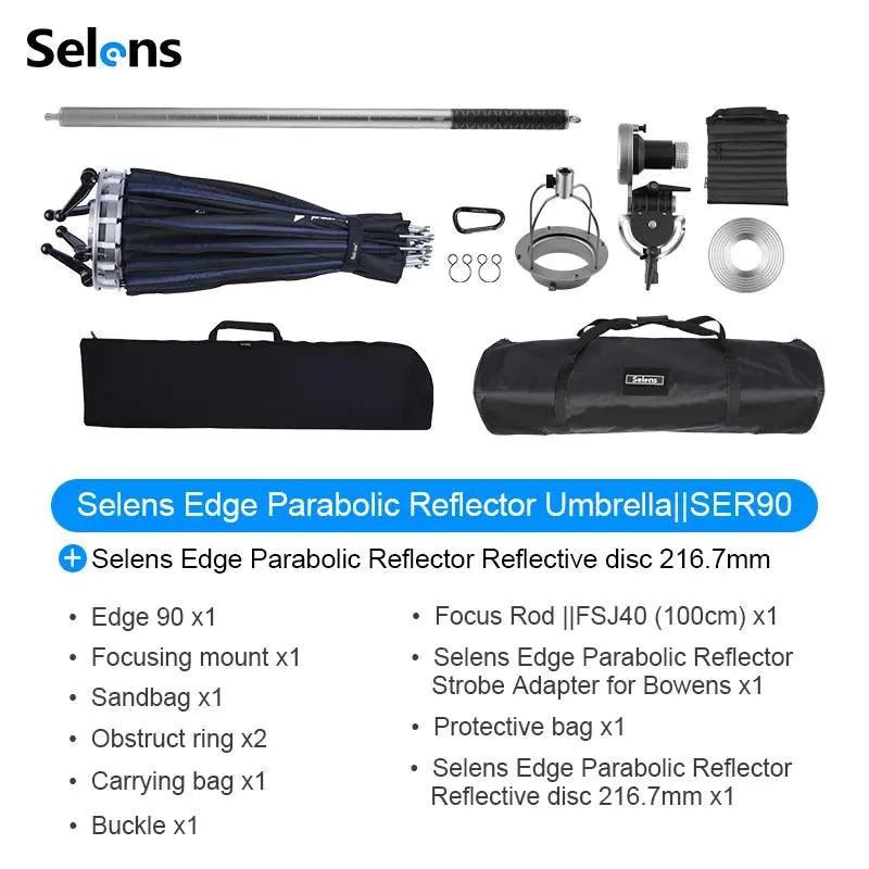 Kit 1: SER90 Edge Parabolic + Reflective Dish 216.7mm SER90 SER-RD216