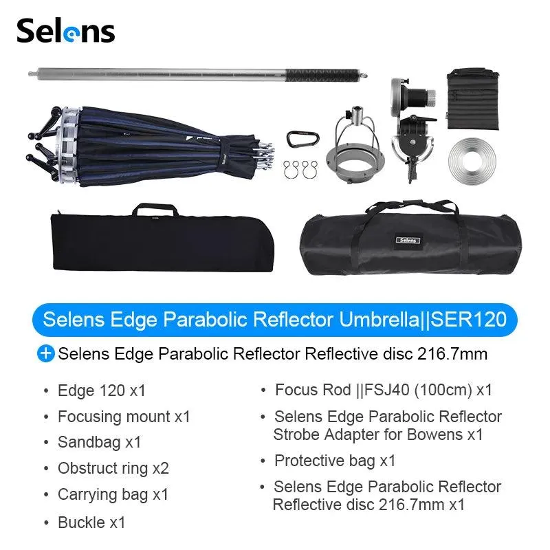 Kit 2: SER120 Edge Parabolic + Reflective Dish 216.7mm SER120 SER-RD216