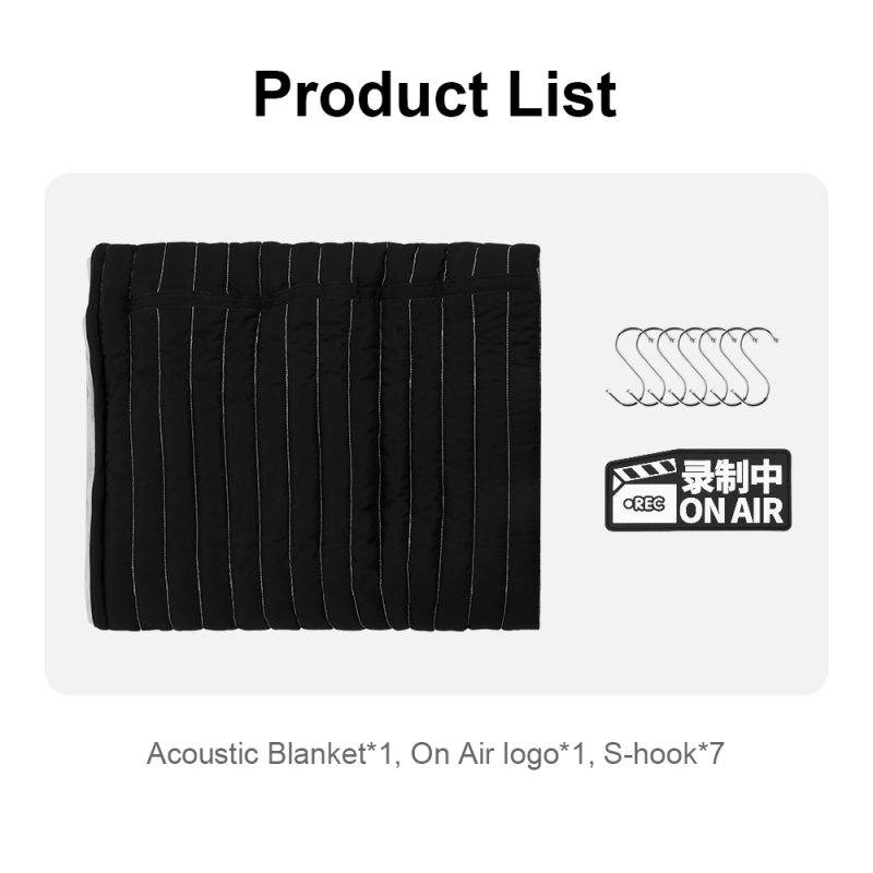 Soundproof Acoustic Blanket 150x200cm for Recording Studio | SEO8-150