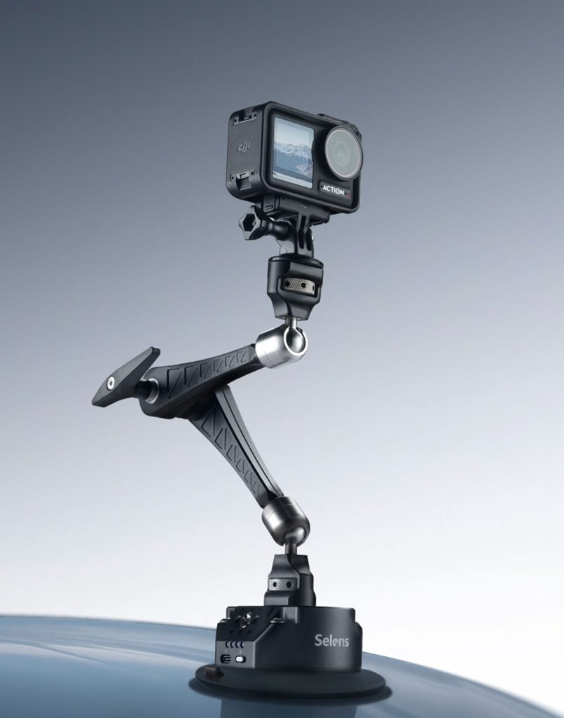 Electric Vacuum Suction Cup 4.5" 6" Camera Car Mount | SFS13-SC45E/SC60E