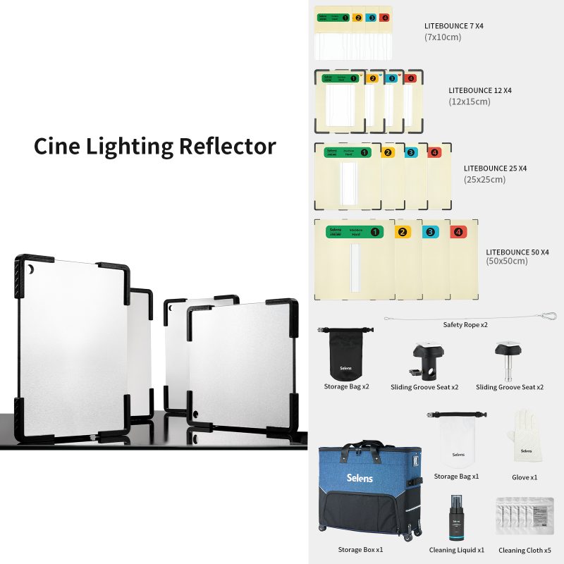 Cinema Light Reflection Reflector Diffusion Board Kit || SLR4-REK1