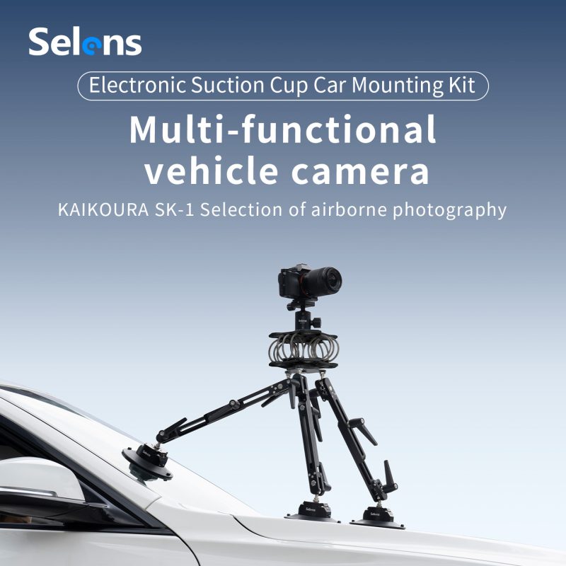 Electronic Suction Cup Car Camera Mount Shock Absorbing || SK-1E SSPB-6