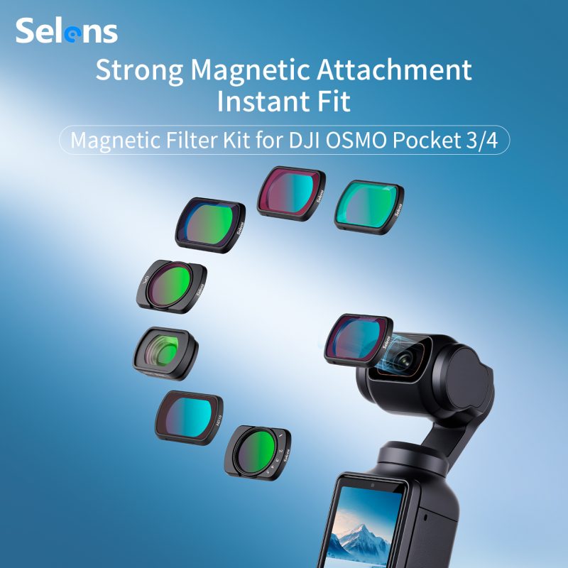 Magnetic Filter Kit for DJI OSMO Pocket 3/4 | SLM7-FK
